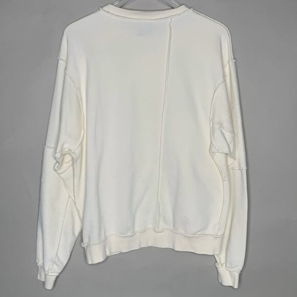 Nike Sportswear XS Womens Ivory Icon Clash Fleece Crew Sweatshirt Streetwear - Picture 3 of 10